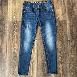 SONG Curvy High Rise Skinny Ankle Blue Jeans Womens Size 7/28